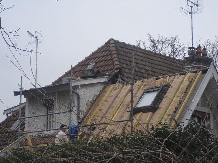 Maison dont les combles aménagés sont isolés