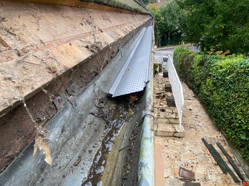 Gouttières : ancienne gouttière dégradée avant dépose